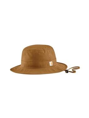 BRAND NEW Carhartt Rain Defender Bucket Hat Brown S/M Adjustable Hiking Sun Cap